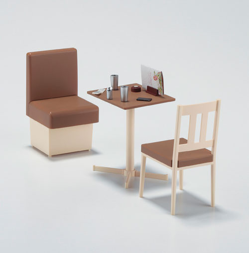 Family Restaurant Table And Chair, Hasegawa, Model Kit, 1/12, 4967834620070